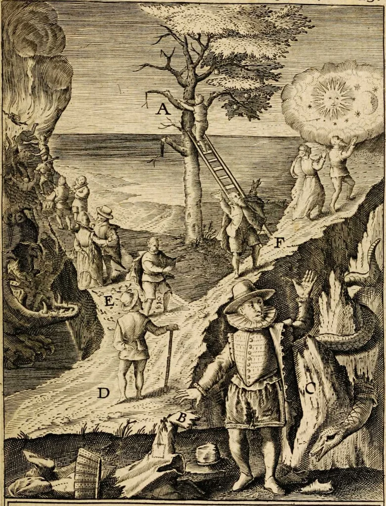 An illustration from Veridicus Christianus, 1606, leaf 133
