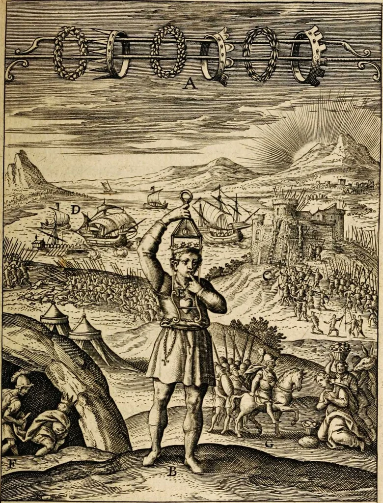 An illustration from Veridicus Christianus, 1606, leaf 187