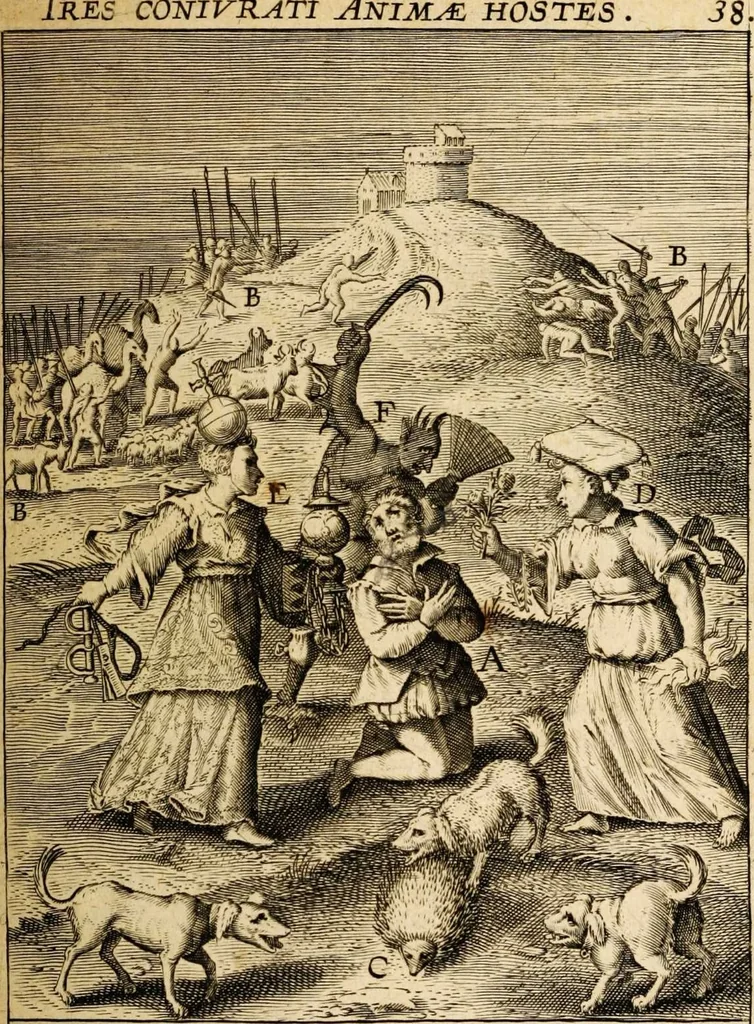 An illustration from Veridicus Christianus, 1606, leaf 205