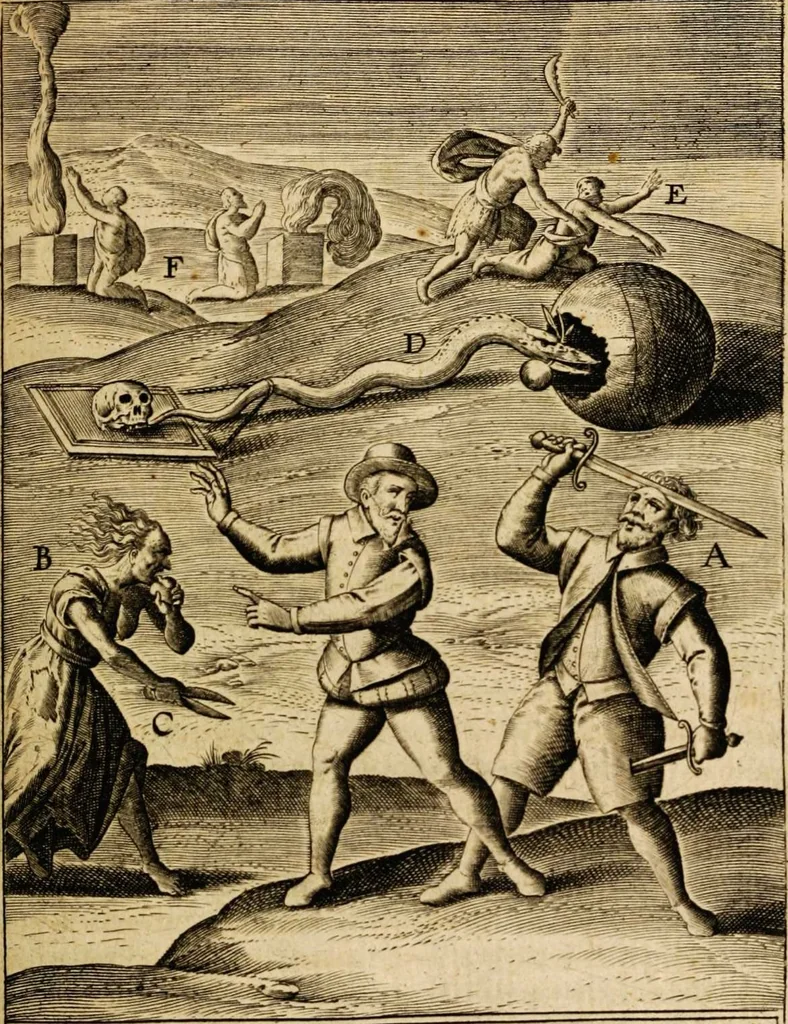 An illustration from Veridicus Christianus, 1606, leaf 349