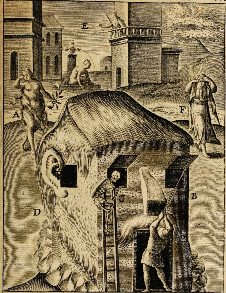 An illustration from Veridicus Christianus, 1606, leaf 373