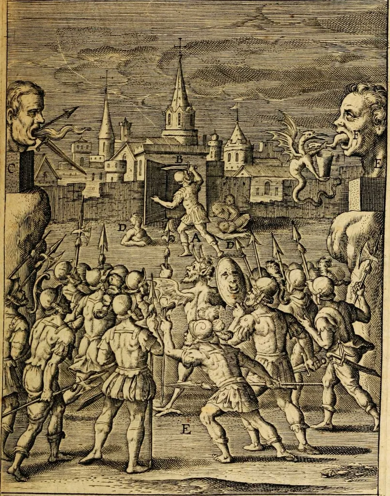 An illustration from Veridicus Christianus, 1606, leaf 383
