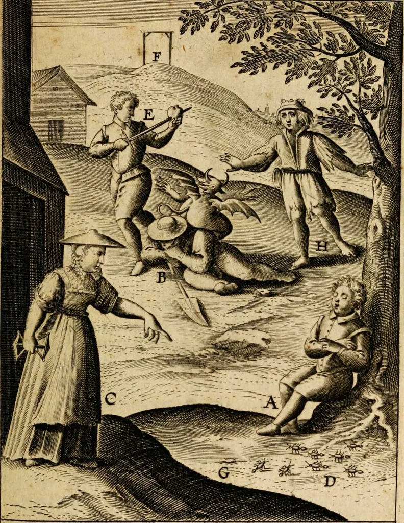 An illustration from Veridicus Christianus, 1606, leaf 417