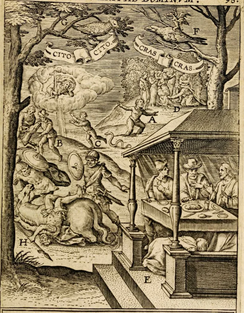 An illustration from Veridicus Christianus, 1606, leaf 555