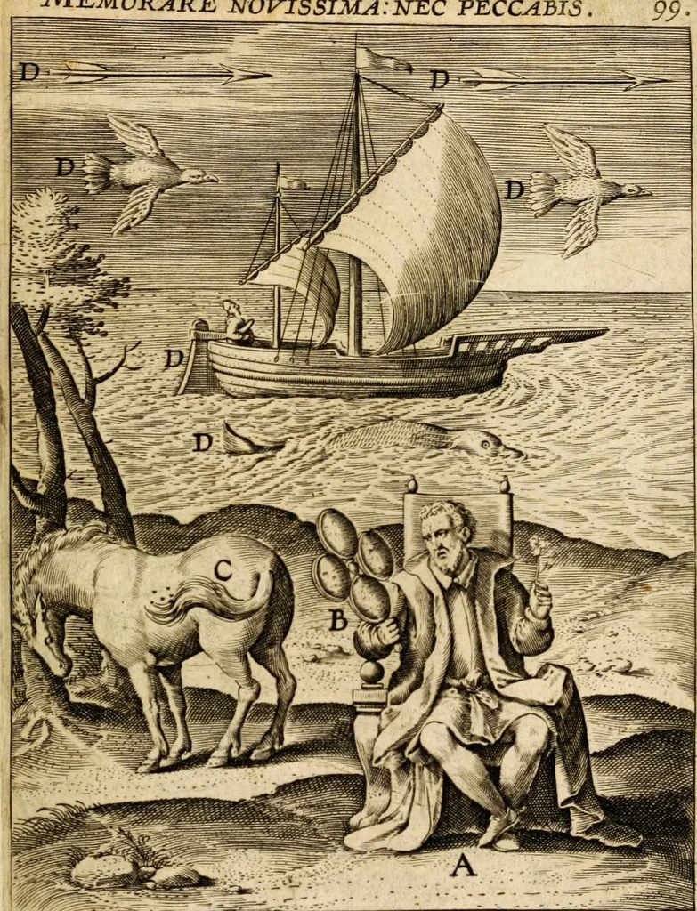 An illustration from Veridicus Christianus, 1606, leaf 561