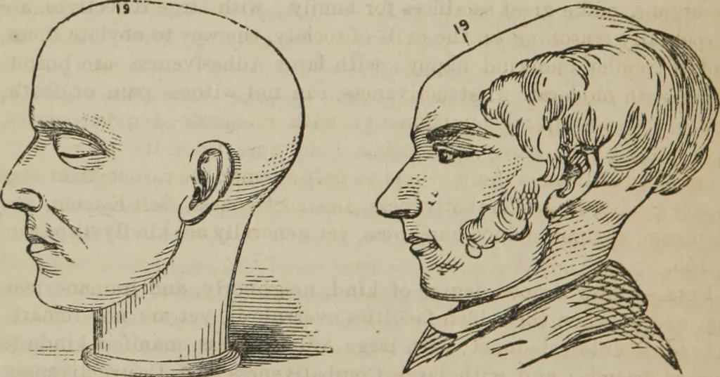 An illustration from The illustrated self-instructor in phrenology and physiology : with over one hundred engravings : together with the chart and character of ... as marked by ..., 1859, leaf 129