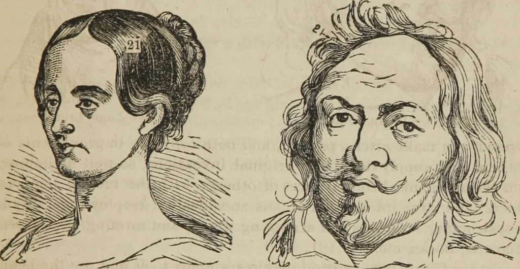 An illustration from The illustrated self-instructor in phrenology and physiology : with over one hundred engravings : together with the chart and character of ... as marked by ..., 1859, leaf 134