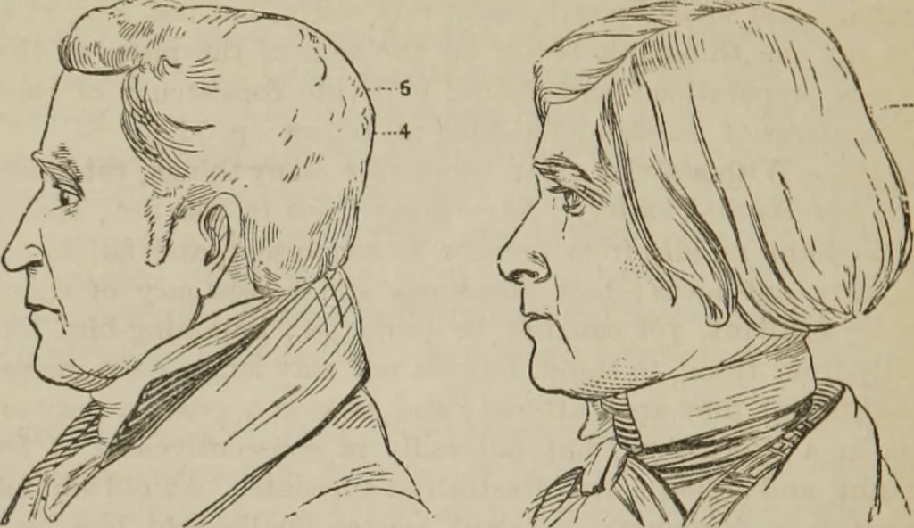 An illustration from The illustrated self-instructor in phrenology and physiology : with over one hundred engravings : together with the chart and character of ... as marked by ..., 1859, leaf 91