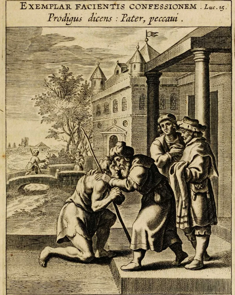 An illustration from Sacrum oratorium piarum imaginum immaculatae Mariae et animae creatae ac baptismo, poenitentia, et eucharistia innouatae [electronic resource]: ars noua bene viuendi et moriendi, sacris piarum imaginum emblematis figurata & illustrata, 1634, leaf 293