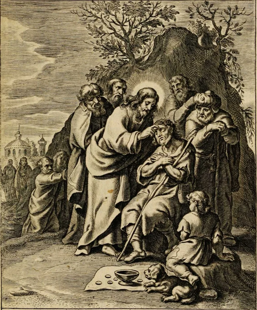 An illustration from Sacrum oratorium piarum imaginum immaculatae Mariae et animae creatae ac baptismo, poenitentia, et eucharistia innouatae [electronic resource]: ars noua bene viuendi et moriendi, sacris piarum imaginum emblematis figurata & illustrata, 1634, leaf 305