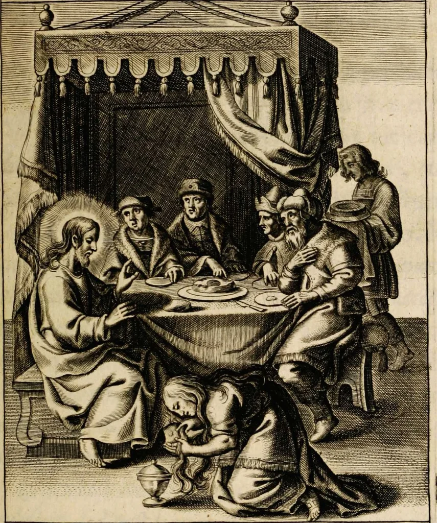 An illustration from Sacrum oratorium piarum imaginum immaculatae Mariae et animae creatae ac baptismo, poenitentia, et eucharistia innouatae [electronic resource]: ars noua bene viuendi et moriendi, sacris piarum imaginum emblematis figurata & illustrata, 1634, leaf 367