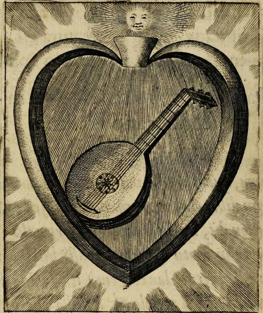 An illustration from Sacrum oratorium piarum imaginum immaculatae Mariae et animae creatae ac baptismo, poenitentia, et eucharistia innouatae [electronic resource]: ars noua bene viuendi et moriendi, sacris piarum imaginum emblematis figurata & illustrata, 1634, leaf 710