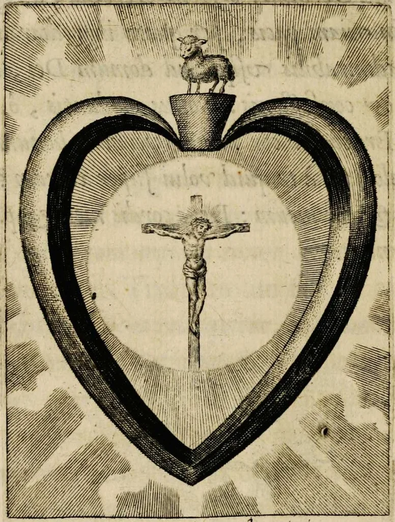 An illustration from Sacrum oratorium piarum imaginum immaculatae Mariae et animae creatae ac baptismo, poenitentia, et eucharistia innouatae [electronic resource]: ars noua bene viuendi et moriendi, sacris piarum imaginum emblematis figurata & illustrata, 1634, leaf 740