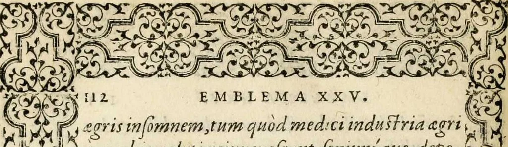 An illustration from Hadriani Iunii medici Emblemata, ad D. Arnoldum Cobelium [electronic resource]: eiusdem Aenigmatum libellus, ad D. Arnoldum Rosenbergum, 1565, leaf 118