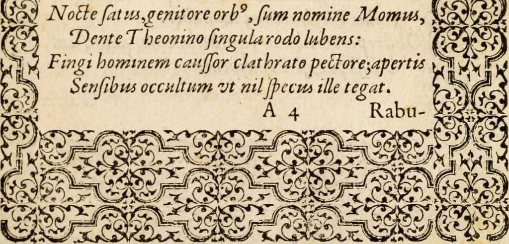 An illustration from Hadriani Iunii medici Emblemata, ad D. Arnoldum Cobelium [electronic resource]: eiusdem Aenigmatum libellus, ad D. Arnoldum Rosenbergum, 1565, leaf 13
