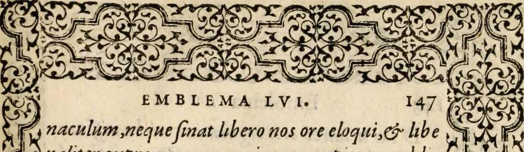 An illustration from Hadriani Iunii medici Emblemata, ad D. Arnoldum Cobelium [electronic resource]: eiusdem Aenigmatum libellus, ad D. Arnoldum Rosenbergum, 1565, leaf 153