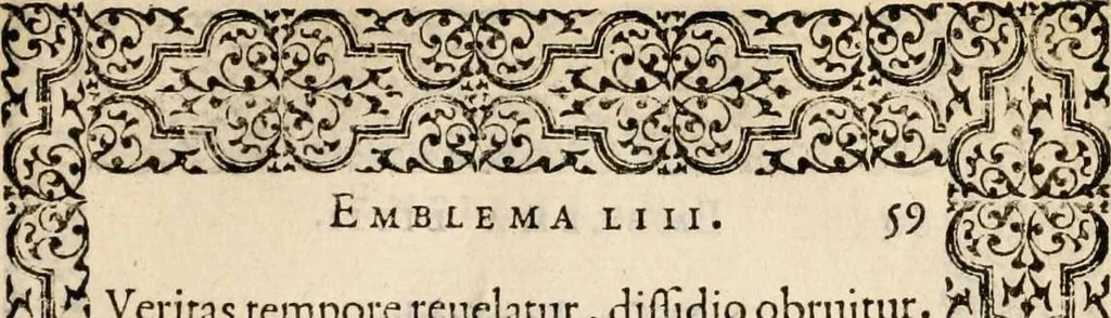 An illustration from Hadriani Iunii medici Emblemata, ad D. Arnoldum Cobelium [electronic resource]: eiusdem Aenigmatum libellus, ad D. Arnoldum Rosenbergum, 1565, leaf 65