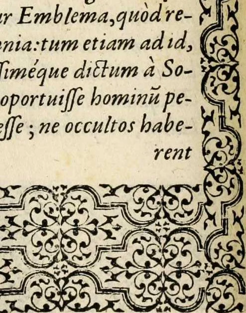 An illustration from Hadriani Iunii medici Emblemata, ad D. Arnoldum Cobelium [electronic resource]: eiusdem Aenigmatum libellus, ad D. Arnoldum Rosenbergum, 1565, leaf 74