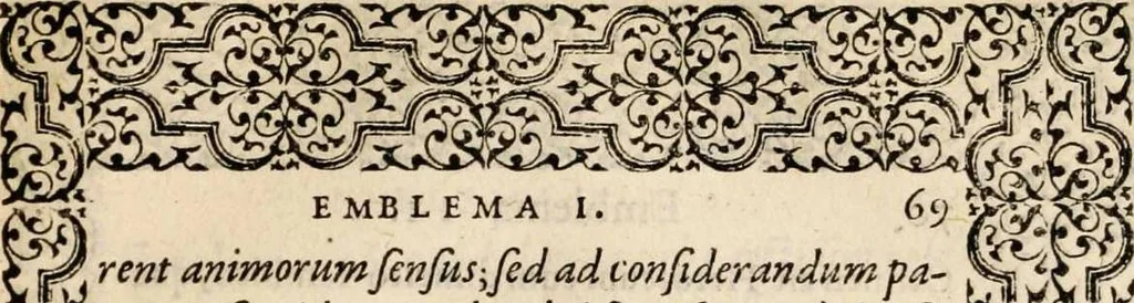 An illustration from Hadriani Iunii medici Emblemata, ad D. Arnoldum Cobelium [electronic resource]: eiusdem Aenigmatum libellus, ad D. Arnoldum Rosenbergum, 1565, leaf 75