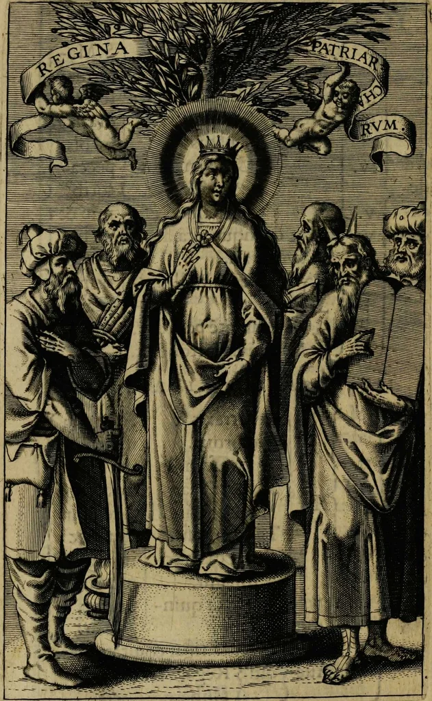 An illustration from Thesaurus precum et exercitiorum spiritualium: in vsum pr[a]esertim Sodalitatis Partheniae, 1609, leaf 320