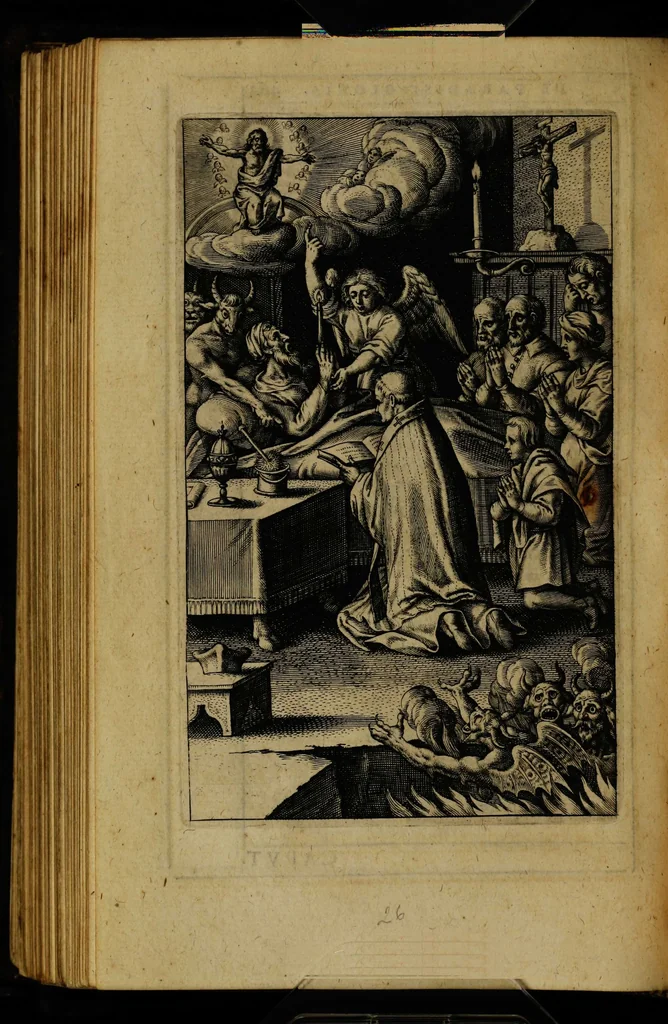 An illustration from Thesaurus precum et exercitiorum spiritualium: in vsum pr[a]esertim Sodalitatis Partheniae, 1609, leaf 500