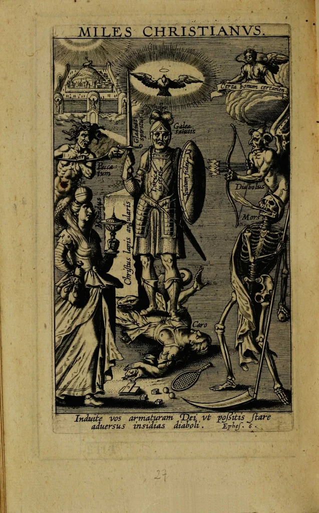 An illustration from Thesaurus precum et exercitiorum spiritualium: in vsum pr[a]esertim Sodalitatis Partheniae, 1609, leaf 514