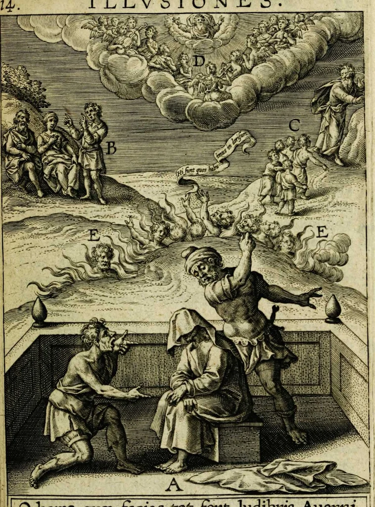 An illustration from Paradisus sponsi et sponsae in quo messis myrrhae et aromatum ex instrumentis ac mysterijs passionis Christi colligenda, vt ei commoriamur : et, Pancarpium Marianum, septemplici titulorum serie distinctum, vt in B. Virginis odorem curramus, et Christus formetur in nobis, 1618, leaf 103
