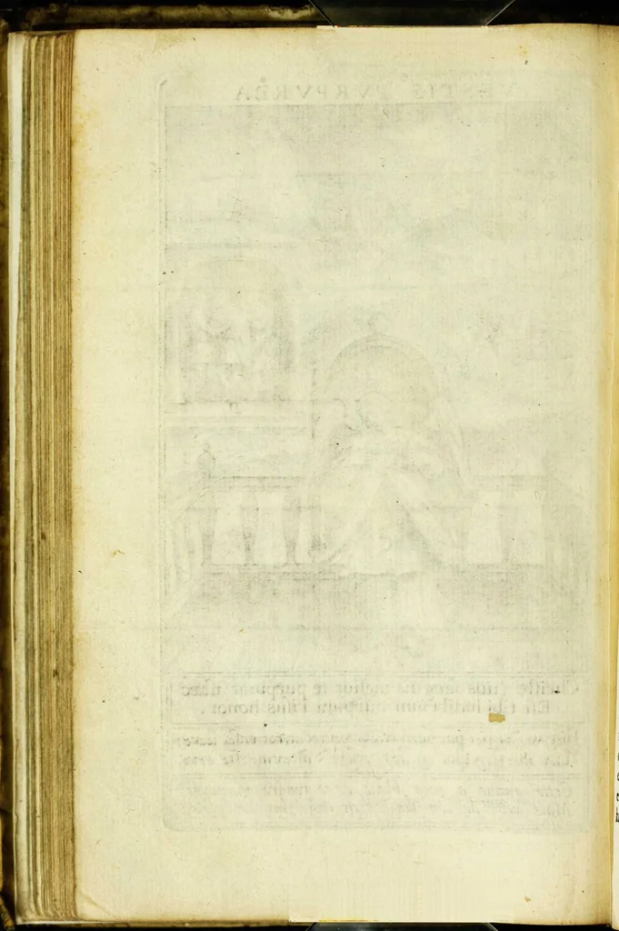 An illustration from Paradisus sponsi et sponsae in quo messis myrrhae et aromatum ex instrumentis ac mysterijs passionis Christi colligenda, vt ei commoriamur : et, Pancarpium Marianum, septemplici titulorum serie distinctum, vt in B. Virginis odorem curramus, et Christus formetur in nobis, 1618, leaf 140