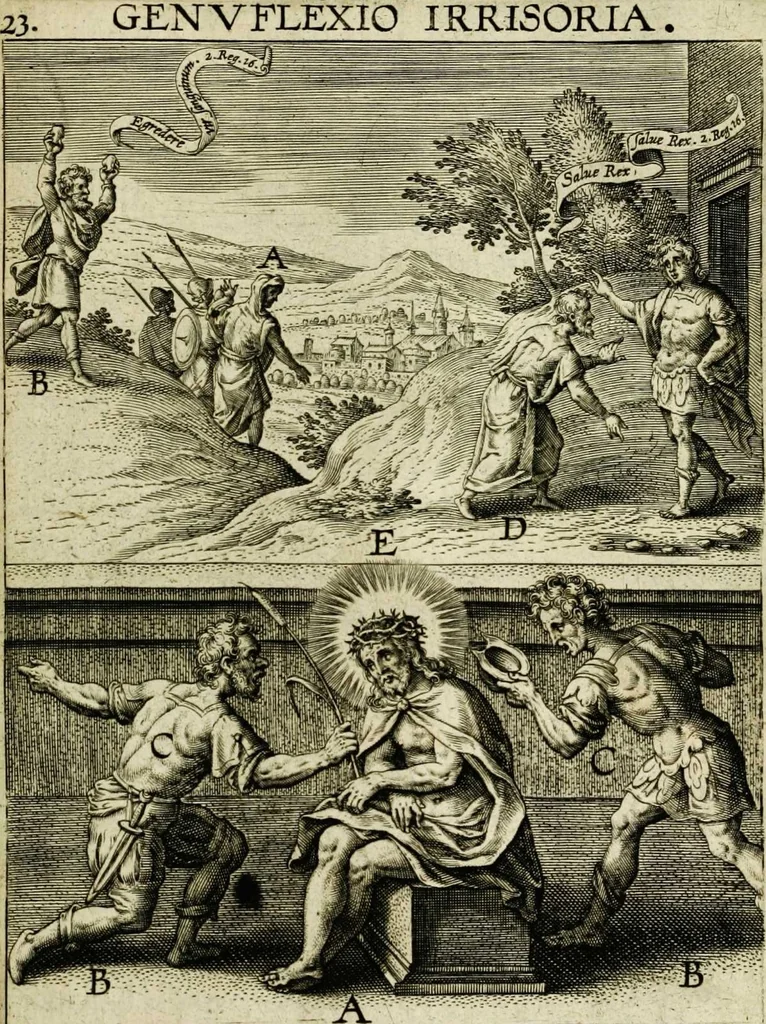 An illustration from Paradisus sponsi et sponsae in quo messis myrrhae et aromatum ex instrumentis ac mysterijs passionis Christi colligenda, vt ei commoriamur : et, Pancarpium Marianum, septemplici titulorum serie distinctum, vt in B. Virginis odorem curramus, et Christus formetur in nobis, 1618, leaf 157