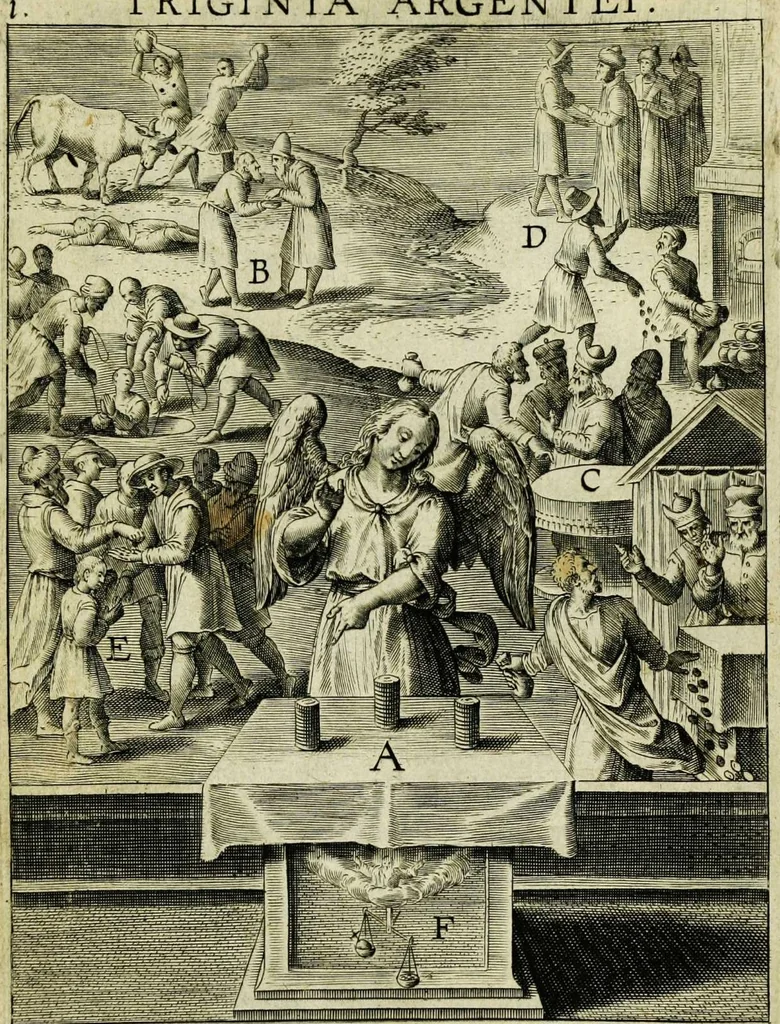 An illustration from Paradisus sponsi et sponsae in quo messis myrrhae et aromatum ex instrumentis ac mysterijs passionis Christi colligenda, vt ei commoriamur : et, Pancarpium Marianum, septemplici titulorum serie distinctum, vt in B. Virginis odorem curramus, et Christus formetur in nobis, 1618, leaf 24