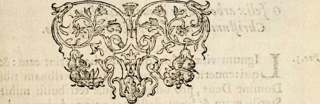 An illustration from Paradisus sponsi et sponsae in quo messis myrrhae et aromatum ex instrumentis ac mysterijs passionis Christi colligenda, vt ei commoriamur : et, Pancarpium Marianum, septemplici titulorum serie distinctum, vt in B. Virginis odorem curramus, et Christus formetur in nobis, 1618, leaf 403