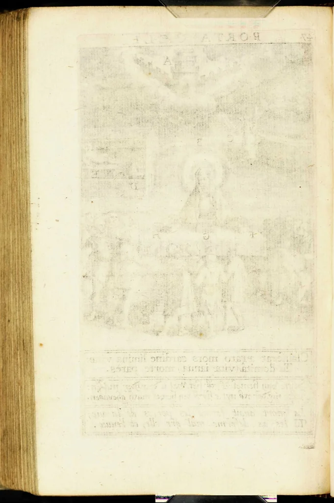 An illustration from Paradisus sponsi et sponsae in quo messis myrrhae et aromatum ex instrumentis ac mysterijs passionis Christi colligenda, vt ei commoriamur : et, Pancarpium Marianum, septemplici titulorum serie distinctum, vt in B. Virginis odorem curramus, et Christus formetur in nobis, 1618, leaf 640