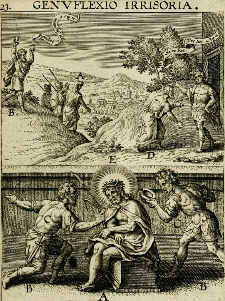 An illustration from Paradisus sponsi et sponsae: in quo messis myrrhae et aromatum ex instrumentis ac mysterijs passionis Christi colligenda, vt ei commoriamur : et, Pancarpium Marianum, septemplici titulorum serie distinctum, vt in B. Virginis odorem curramus, et Christus formetur in nobis, 1618, leaf 157