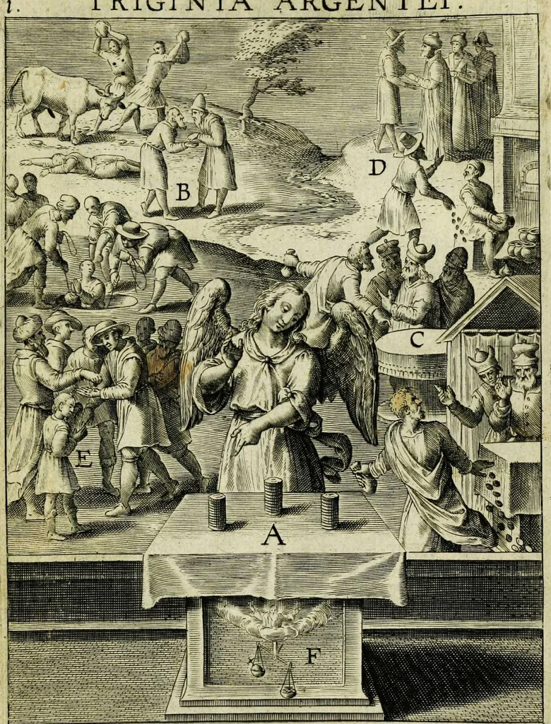 An illustration from Paradisus sponsi et sponsae: in quo messis myrrhae et aromatum ex instrumentis ac mysterijs passionis Christi colligenda, vt ei commoriamur : et, Pancarpium Marianum, septemplici titulorum serie distinctum, vt in B. Virginis odorem curramus, et Christus formetur in nobis, 1618, leaf 24