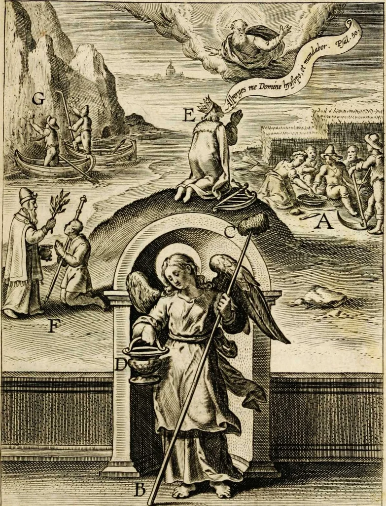 An illustration from Paradisus sponsi et sponsae: in quo messis myrrhae et aromatum ex instrumentis ac mysterijs passionis Christi colligenda, vt ei commoriamur : et, Pancarpium Marianum, septemplici titulorum serie distinctum, vt in B. Virginis odorem curramus, et Christus formetur in nobis, 1618, leaf 271