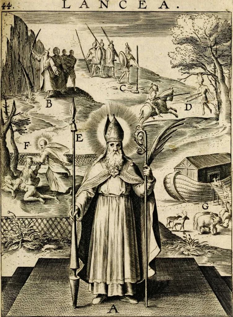 An illustration from Paradisus sponsi et sponsae: in quo messis myrrhae et aromatum ex instrumentis ac mysterijs passionis Christi colligenda, vt ei commoriamur : et, Pancarpium Marianum, septemplici titulorum serie distinctum, vt in B. Virginis odorem curramus, et Christus formetur in nobis, 1618, leaf 283