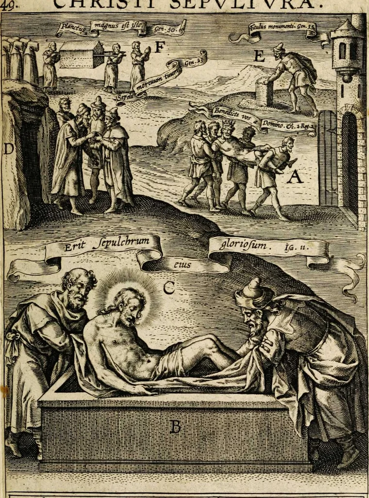 An illustration from Paradisus sponsi et sponsae: in quo messis myrrhae et aromatum ex instrumentis ac mysterijs passionis Christi colligenda, vt ei commoriamur : et, Pancarpium Marianum, septemplici titulorum serie distinctum, vt in B. Virginis odorem curramus, et Christus formetur in nobis, 1618, leaf 313