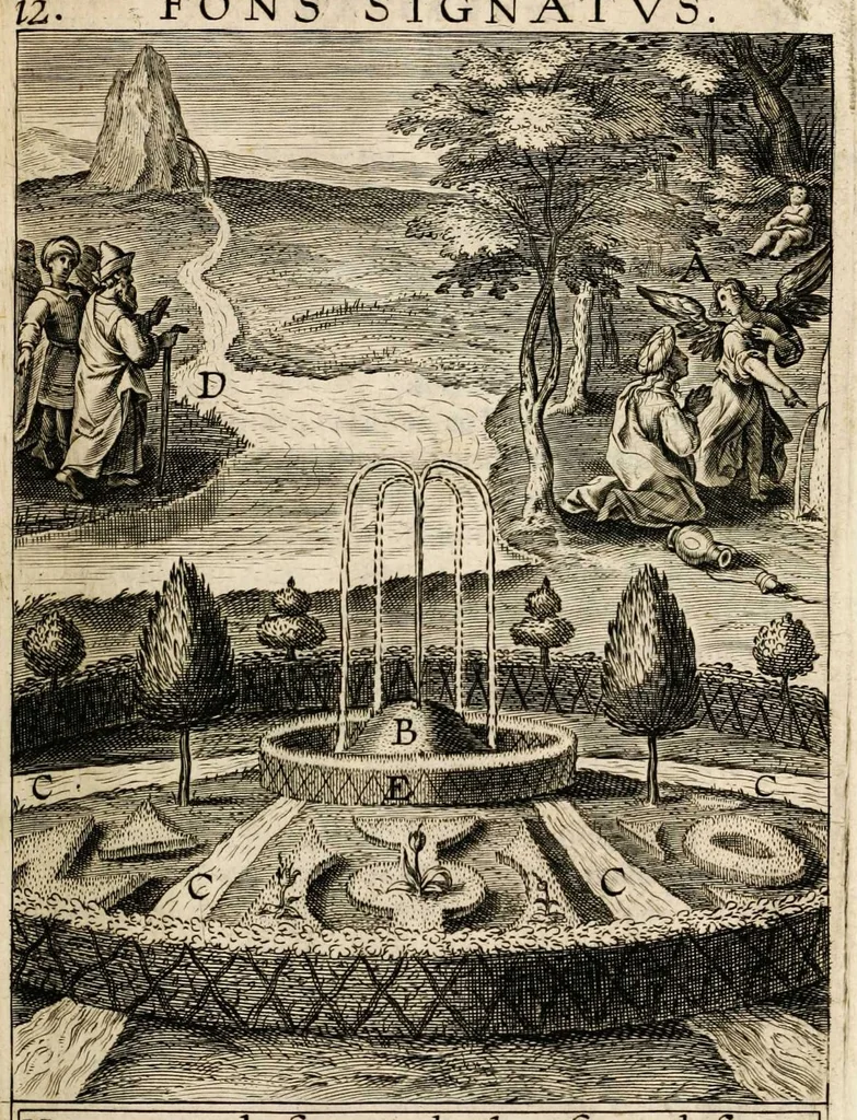 An illustration from Paradisus sponsi et sponsae: in quo messis myrrhae et aromatum ex instrumentis ac mysterijs passionis Christi colligenda, vt ei commoriamur : et, Pancarpium Marianum, septemplici titulorum serie distinctum, vt in B. Virginis odorem curramus, et Christus formetur in nobis, 1618, leaf 429