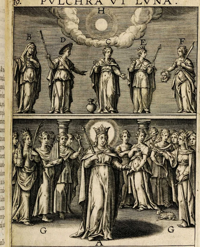 An illustration from Paradisus sponsi et sponsae: in quo messis myrrhae et aromatum ex instrumentis ac mysterijs passionis Christi colligenda, vt ei commoriamur : et, Pancarpium Marianum, septemplici titulorum serie distinctum, vt in B. Virginis odorem curramus, et Christus formetur in nobis, 1618, leaf 471