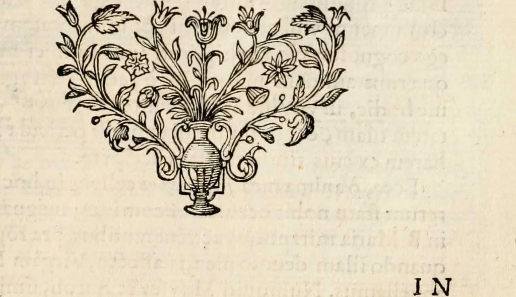 An illustration from Paradisus sponsi et sponsae: in quo messis myrrhae et aromatum ex instrumentis ac mysterijs passionis Christi colligenda, vt ei commoriamur : et, Pancarpium Marianum, septemplici titulorum serie distinctum, vt in B. Virginis odorem curramus, et Christus formetur in nobis, 1618, leaf 487