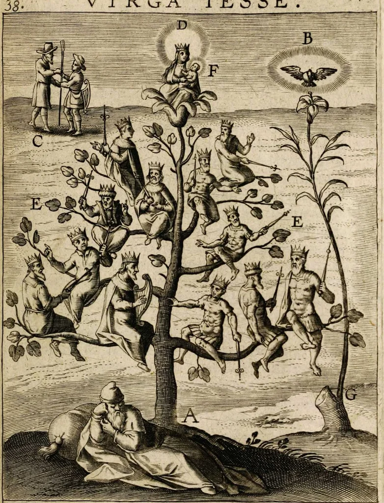 An illustration from Paradisus sponsi et sponsae: in quo messis myrrhae et aromatum ex instrumentis ac mysterijs passionis Christi colligenda, vt ei commoriamur : et, Pancarpium Marianum, septemplici titulorum serie distinctum, vt in B. Virginis odorem curramus, et Christus formetur in nobis, 1618, leaf 585