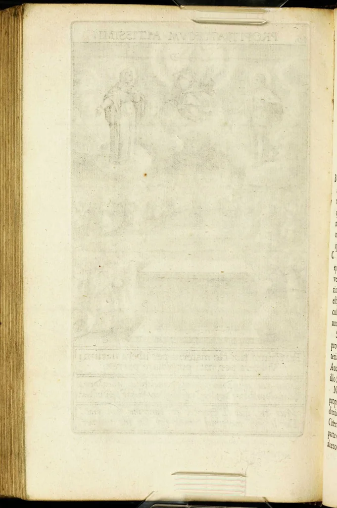 An illustration from Paradisus sponsi et sponsae: in quo messis myrrhae et aromatum ex instrumentis ac mysterijs passionis Christi colligenda, vt ei commoriamur : et, Pancarpium Marianum, septemplici titulorum serie distinctum, vt in B. Virginis odorem curramus, et Christus formetur in nobis, 1618, leaf 628