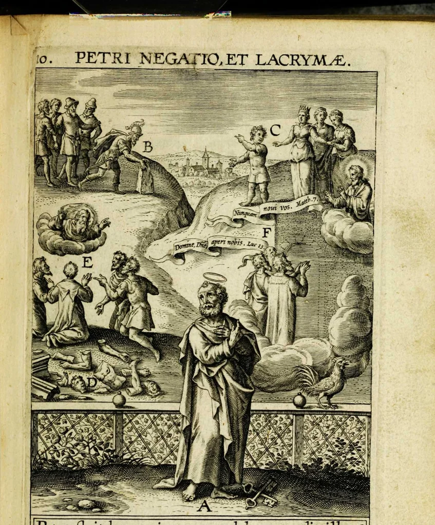 An illustration from Paradisus sponsi et sponsae: in quo messis myrrhae et aromatum ex instrumentis ac mysterijs passionis Christi colligenda, vt ei commoriamur : et, Pancarpium Marianum, septemplici titulorum serie distinctum, vt in B. Virginis odorem curramus, et Christus formetur in nobis, 1618, leaf 79