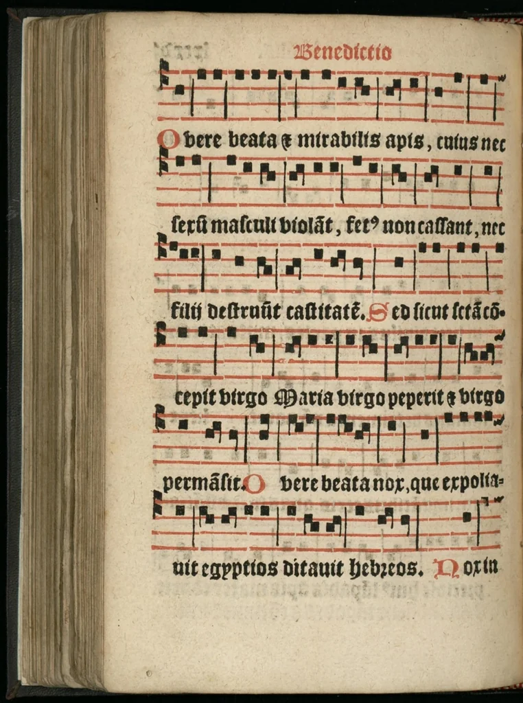 An illustration from Manuale ad usum insignis ecclesie Nanetensis, rationem administrandi sacramenta ecclesiastica continens : omnibus curam animarum habentibus utile ac neccessarium : authoritate R. in Christo P. & domini D. Antonii à Crequy ejusdem ecclesie episcopi, nuper impressum., 1556, leaf 183