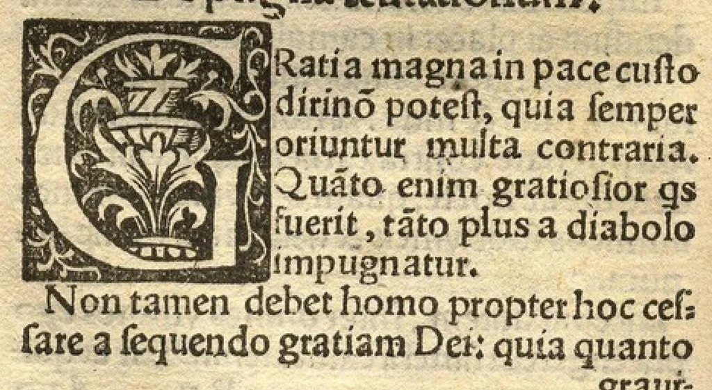 An illustration from Sententiae vere aureae... Aegidii Assisinatis, omnibus ad christianam perfectionem aspirantibus utilissimae..., 1534, leaf 27