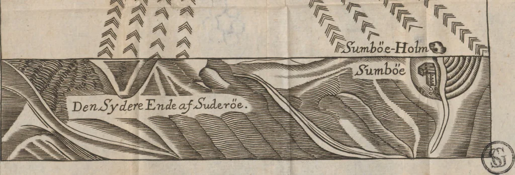 An illustration from Færoœ, et Fœroa reserata : that is a description of the islands & inhabitants of Foeroe : being seventeen islands subject to the King of Denmark, lying under 62 deg. 10 min. of north latitude. Wherein several secrets of nature are brought to light, and some antiquities hitherto kept in darkness discovered., 1676, leaf 86