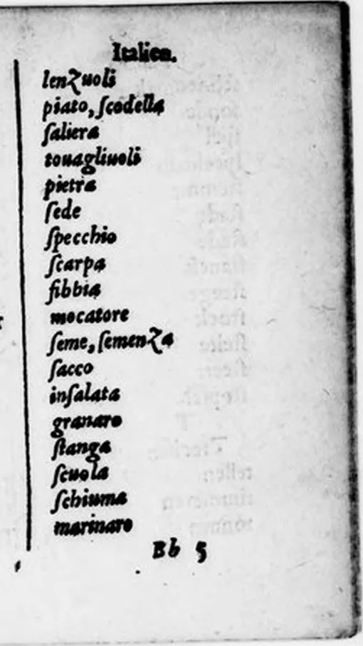 An illustration from [Colloques avec un dictionnaire en six langues ; flamen, anglois, alleman, françois, espagnol, & italien : nouvellement reveu & corrigé], 1576, leaf 375