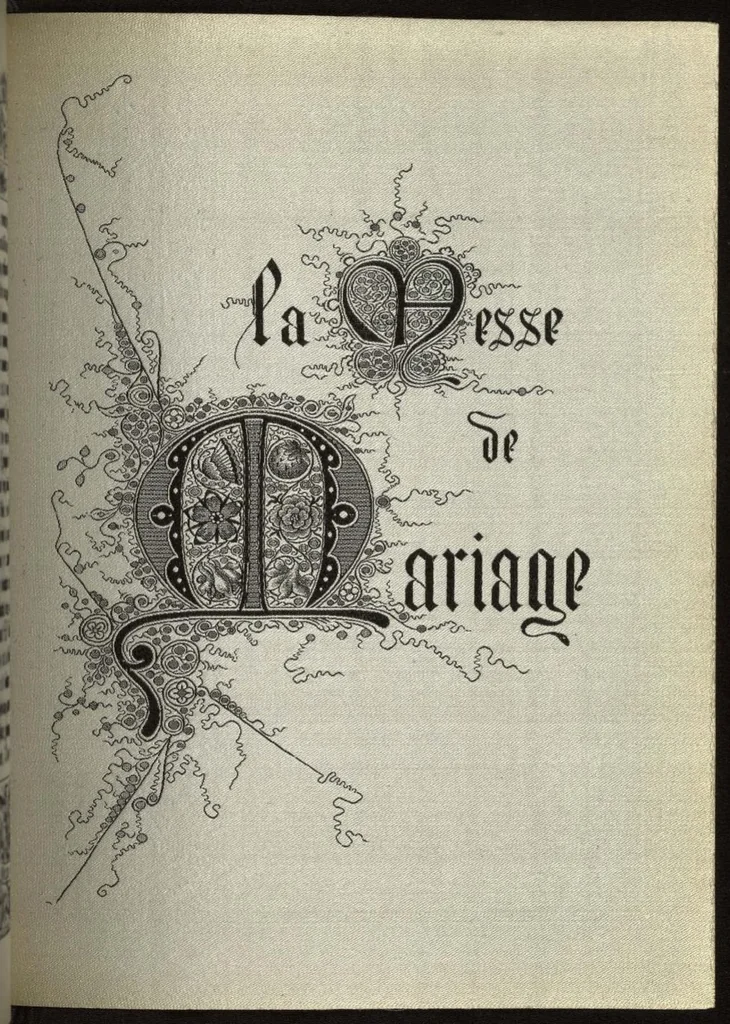 An illustration from Livre de Prières. Tissé d'après les enluminures des manuscrits du XIVe au XVIe siècle, 1886, leaf 36