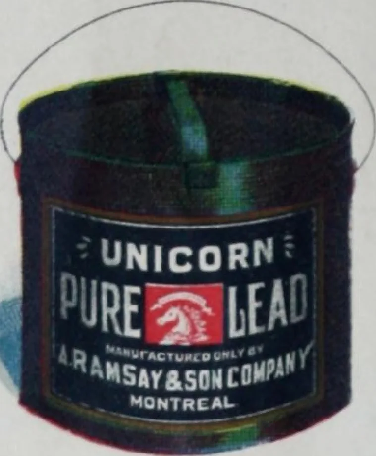 An illustration from A. Ramsay & Son Company, paint makers, Montreal, 1905, leaf 2