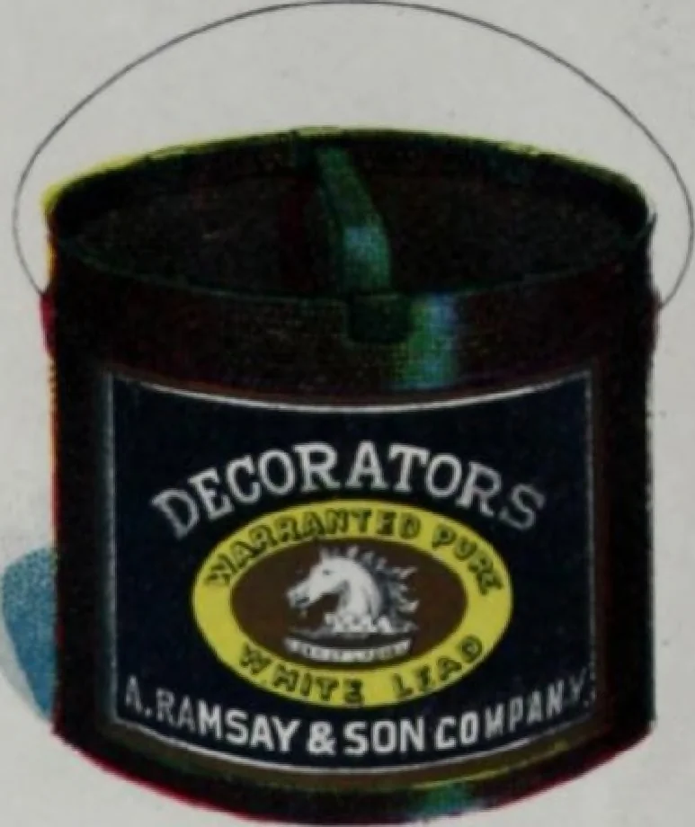 An illustration from A. Ramsay & Son Company, paint makers, Montreal, 1905, leaf 2